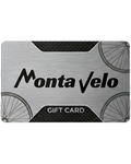 Monta Velo gift card with bicycle design on a white background